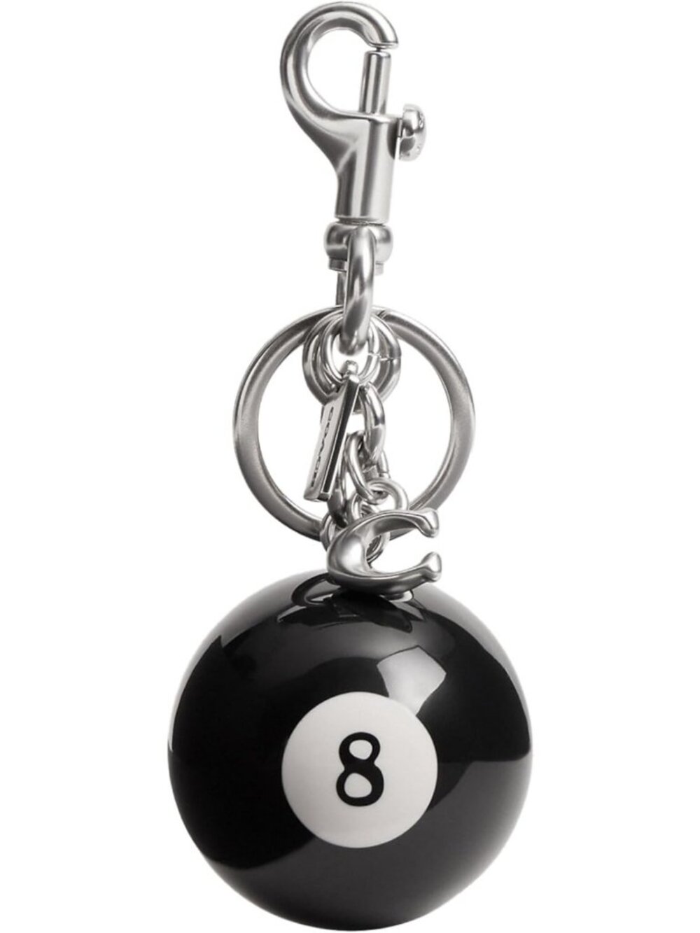 Chic Eight Ball Bag Charm | Stylish Accessory for Bags & Backpacks